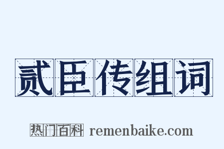 贰臣传组词是什么意思的图片
